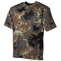 US T-Shirt,  halbarm, flecktarn,  170 g/m²