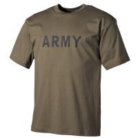 T-Shirt,  bedruckt,  „Army“, oliv