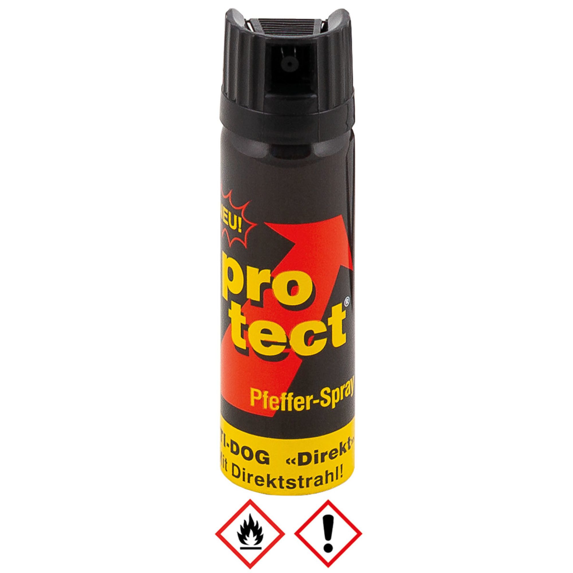 Pfeffer-Spray,  Direktstr., 63mlSprühfl. (VERKAUF NUR IN EU)