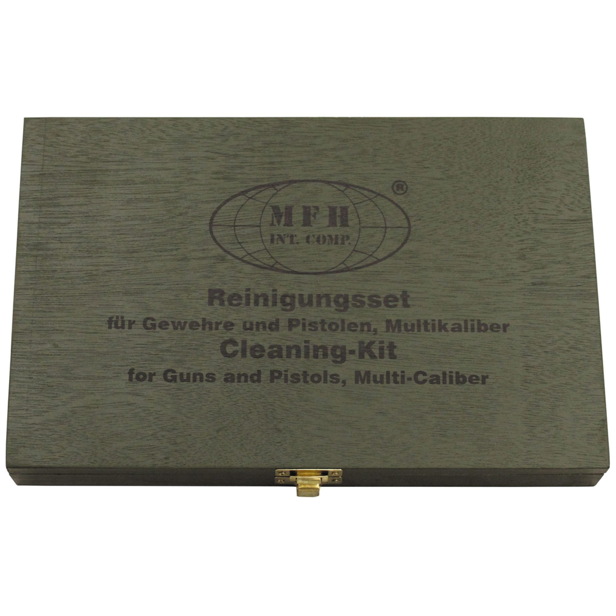 Reinigungsset,  für Gewehr undPistole,  Multikaliber,  Holzbox