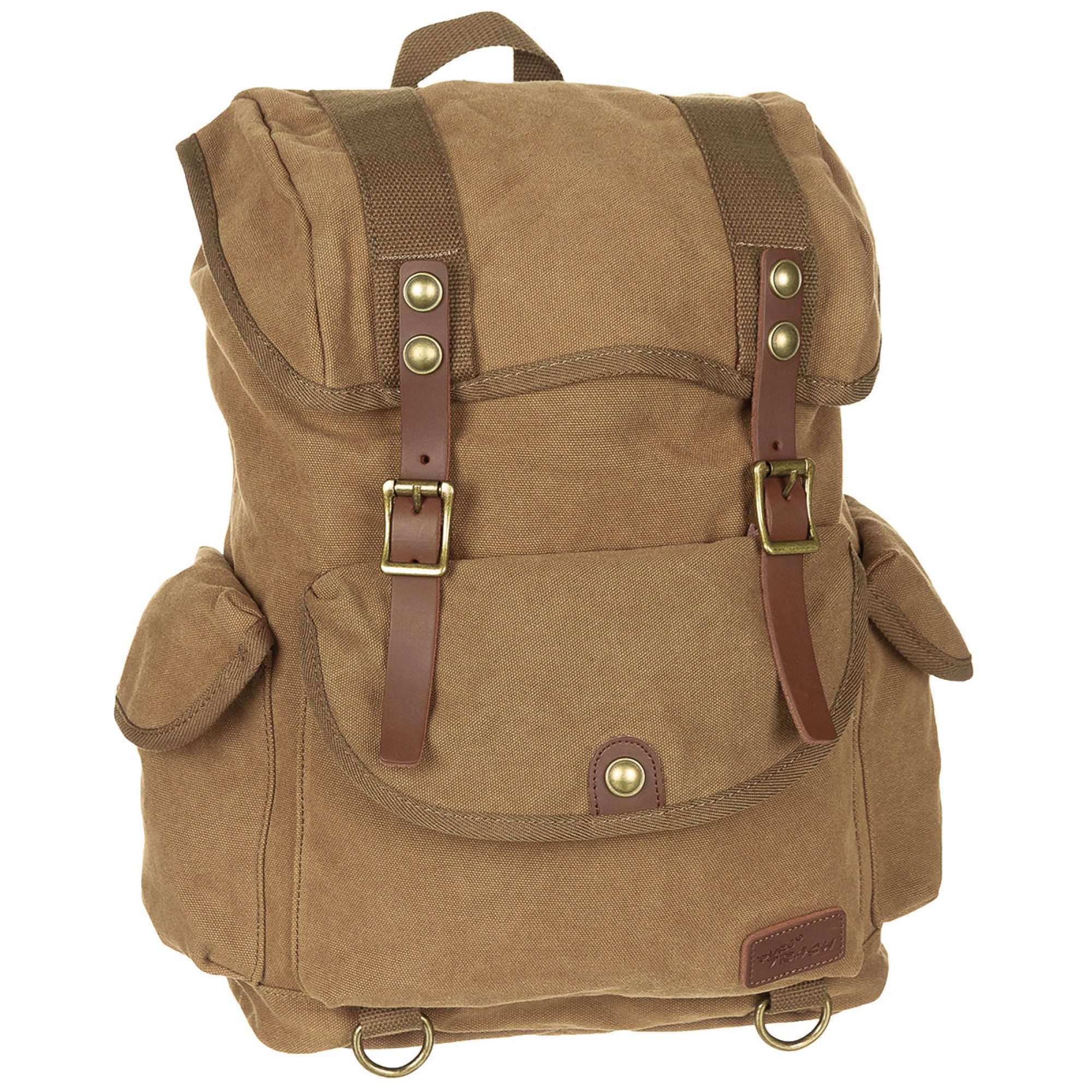 Rucksack,  Canvas,  „PT“, braun