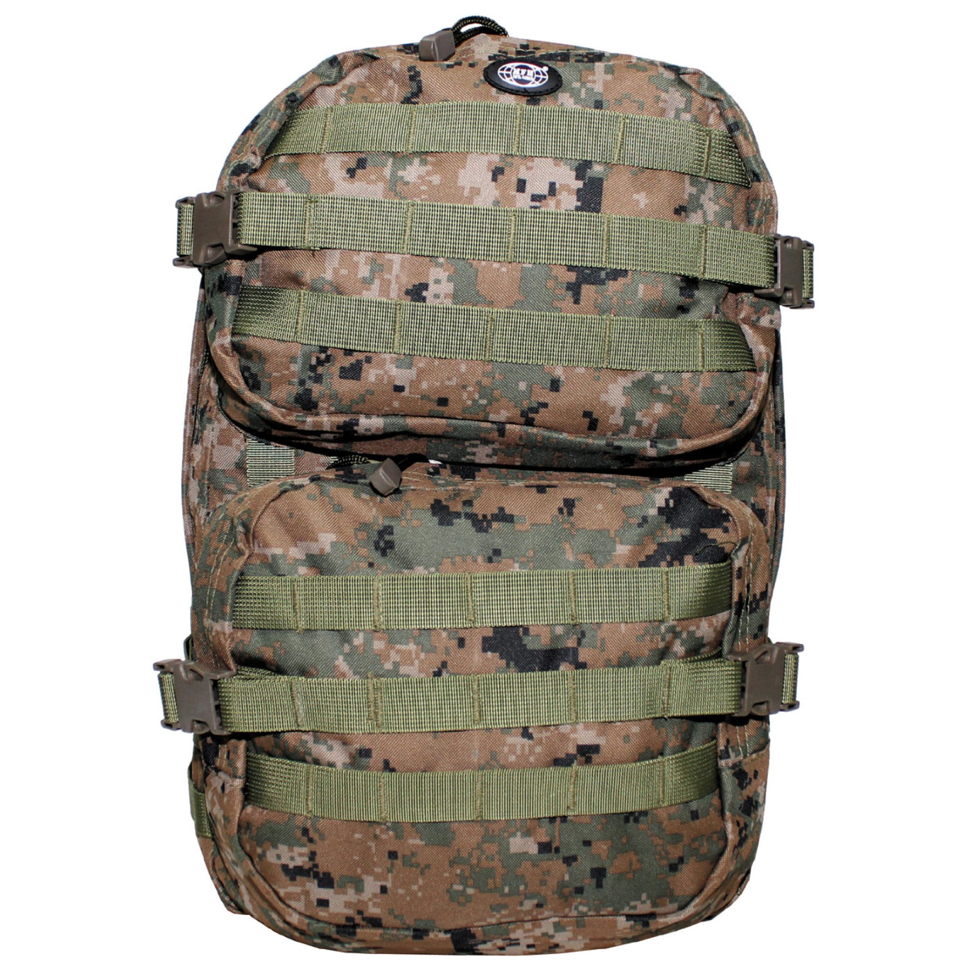 US Rucksack,  Assault II, digital woodland