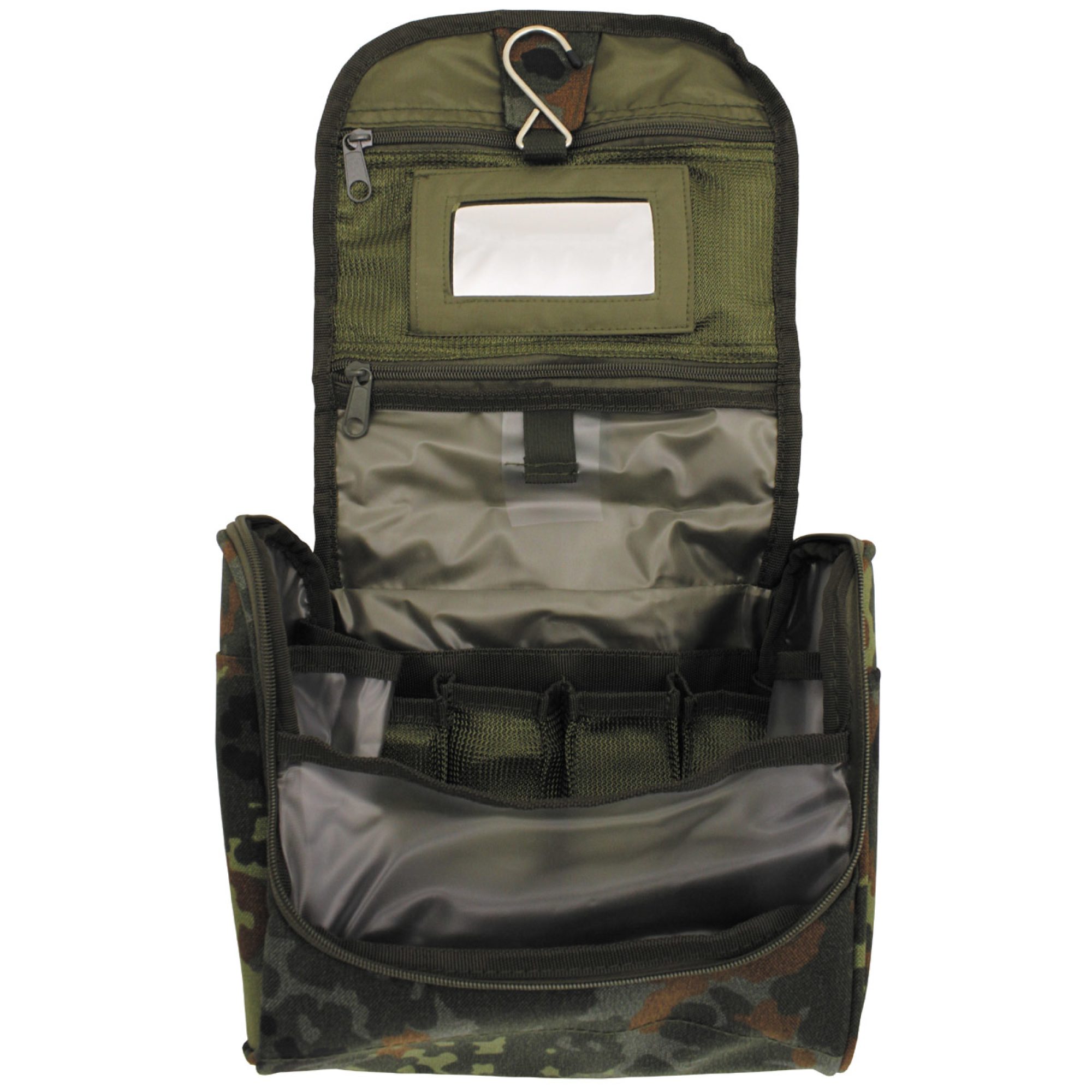 Waschzeugtasche,  flecktarn, Cordura