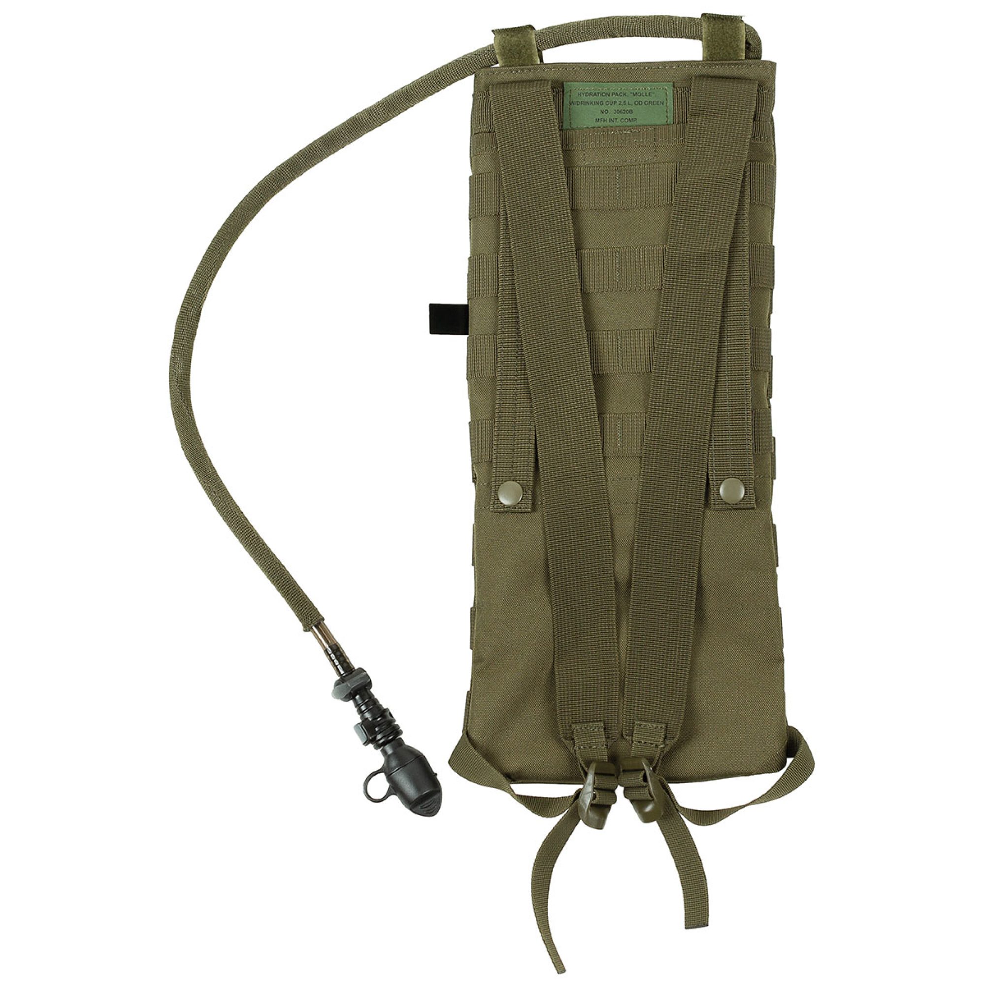 Trinksystem,  „MOLLE“,  2, 5 l, mit TPU-Beutel,  oliv