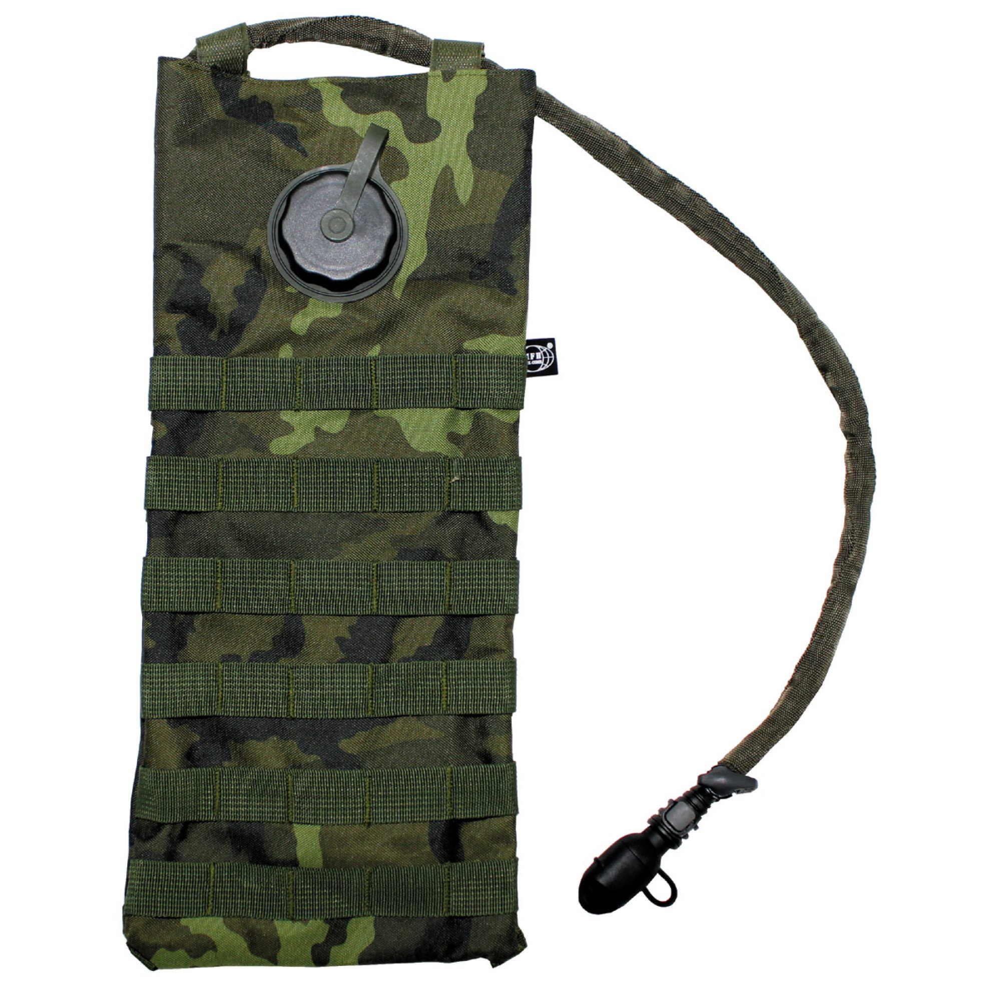 Trinksystem,  „MOLLE“,  2, 5 l, mit TPU-Beutel,  M 95 CZ tarn