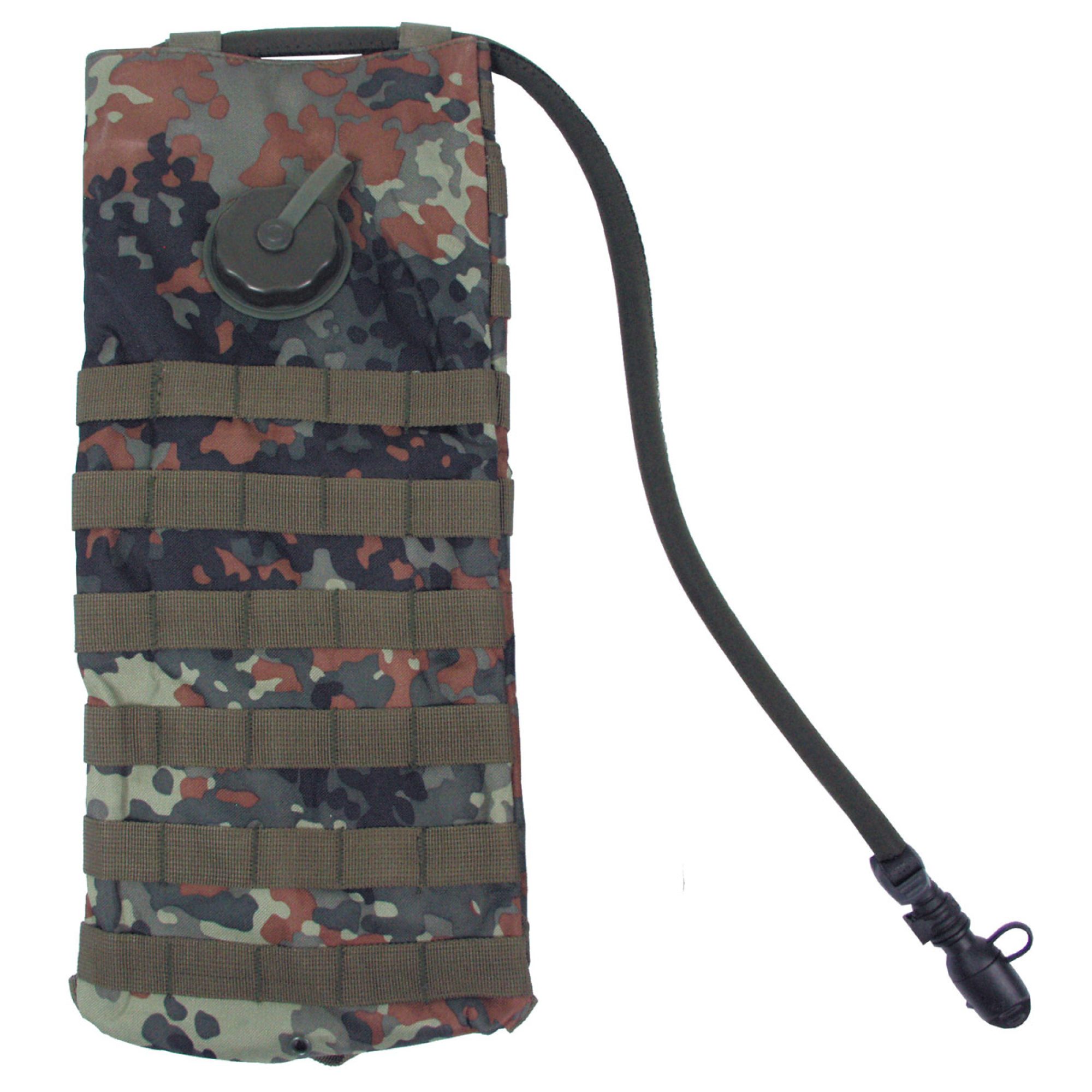 Trinksystem,  „MOLLE“,  2, 5 l, mit TPU-Beutel,  flecktarn