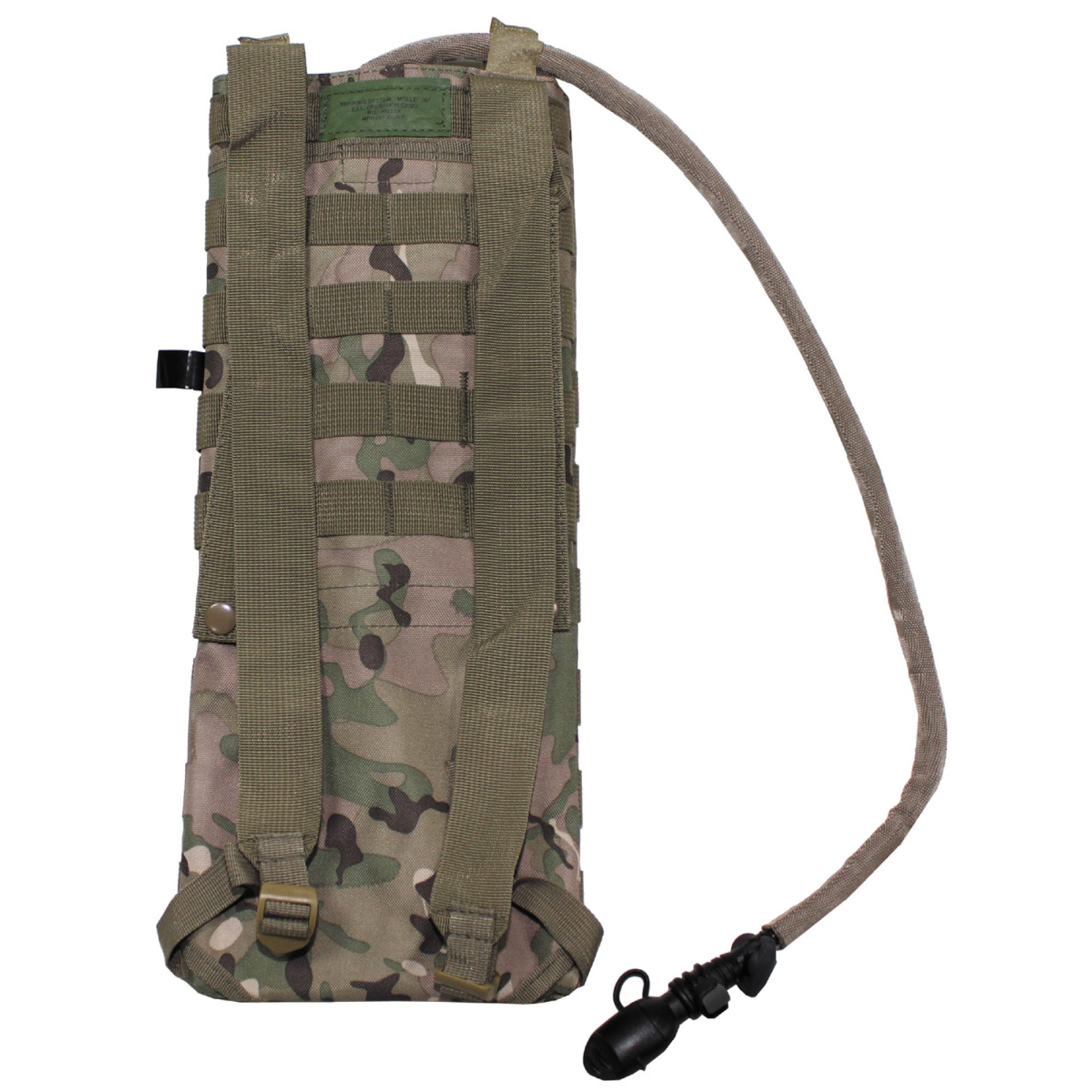 Trinksystem,  „MOLLE“,  2, 5 l, mit TPU-Beutel,  operation-camo