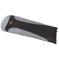 Schlafsack,  „Ultralight“, schwarz-grau