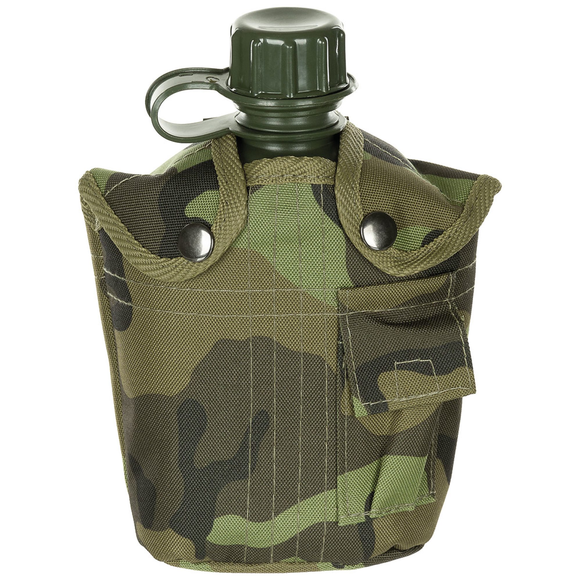 US Plastikfeldflasche,  1 l, Hülle,  M 95 CZ tarn,  BPA-frei