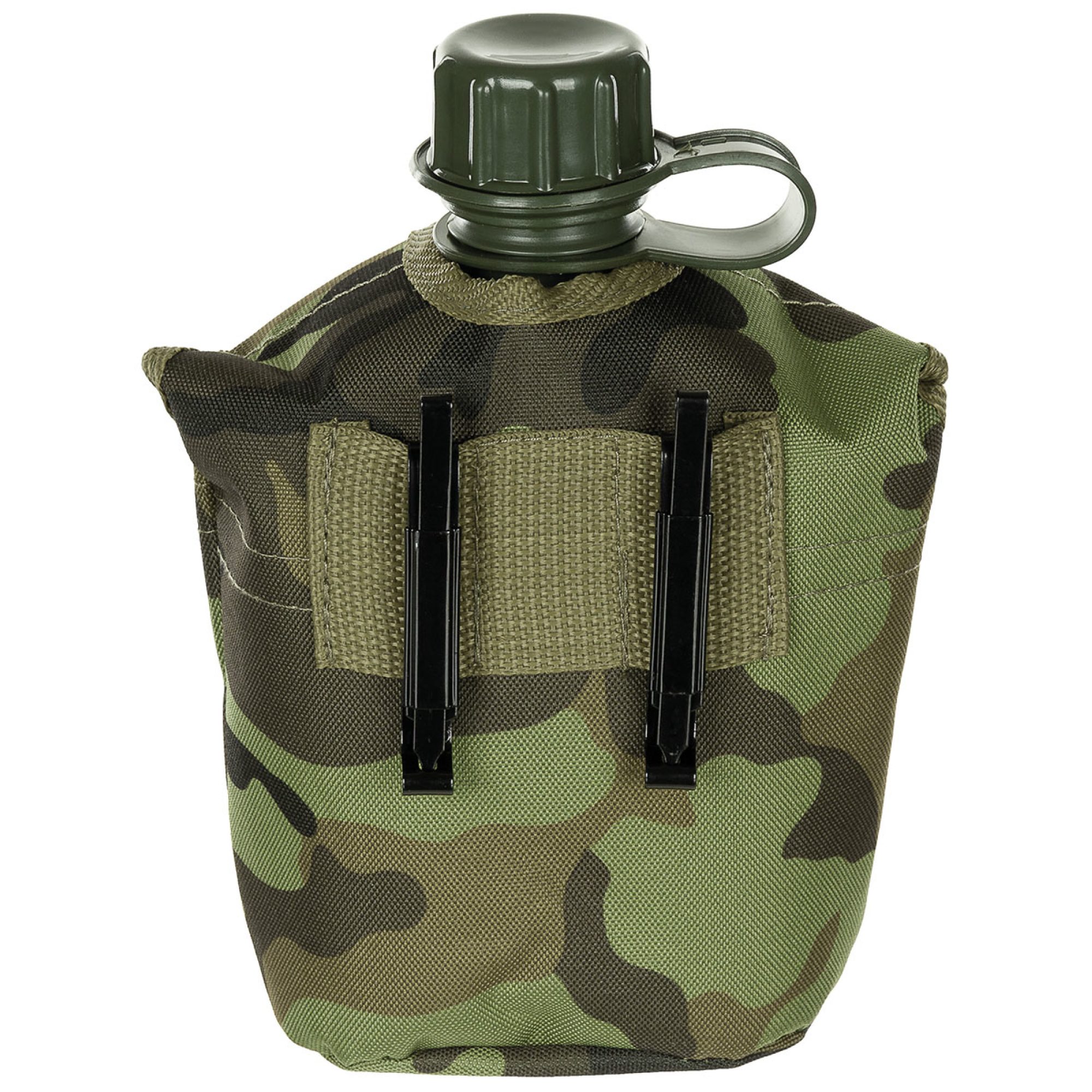 US Plastikfeldflasche,  1 l, Hülle,  M 95 CZ tarn,  BPA-frei