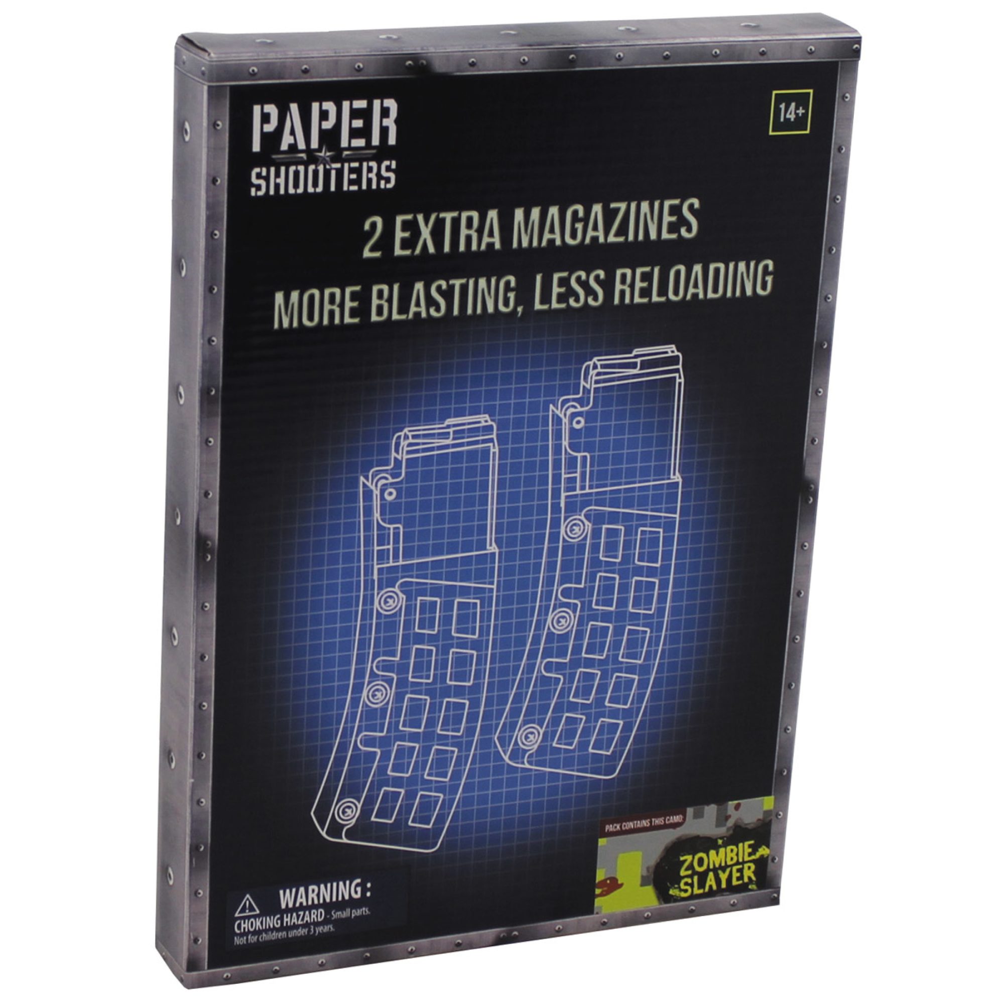 PAPER SHOOTERS,  Bausatz, Magazin „Zombie“,  2er Pack