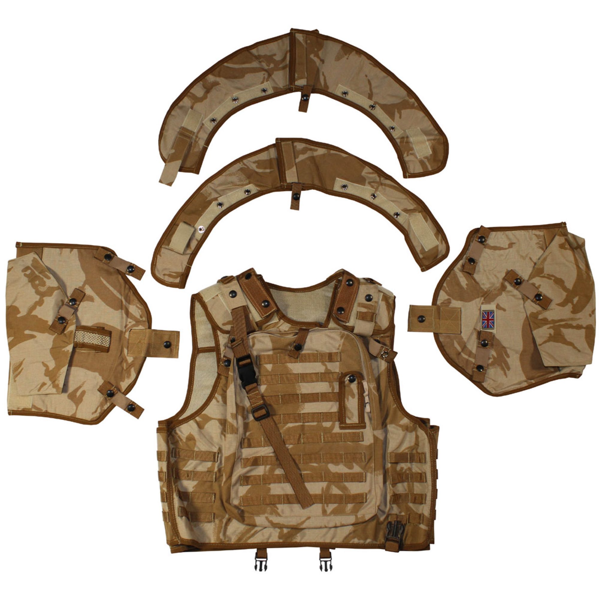 Brit. Cover-Body-Armour, MK II,  DPM desert,  neuw.