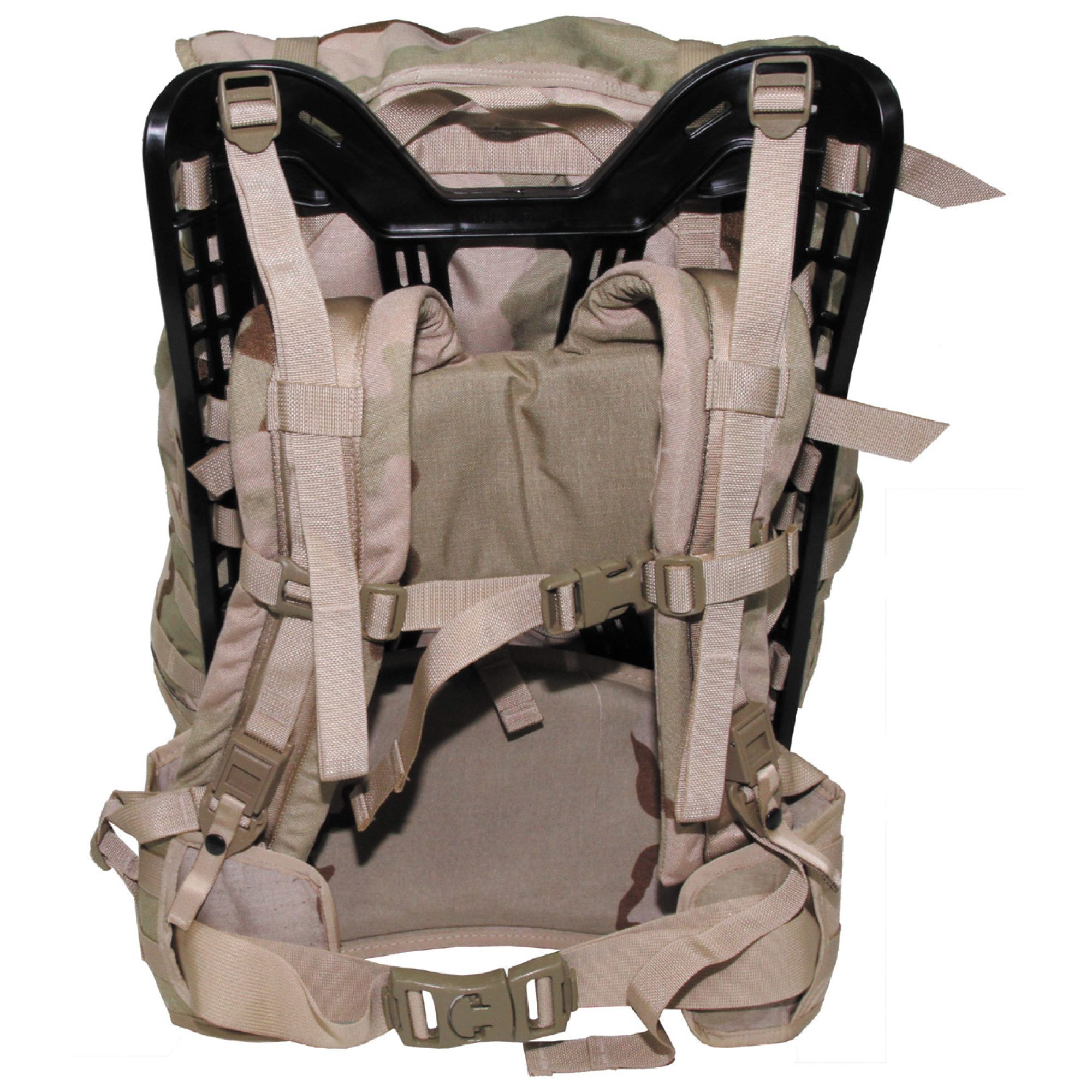 US Rucksack,  neuwertig, „Molle II light“,  3 Fb.desert