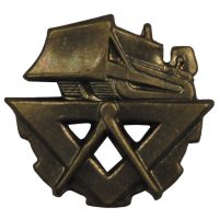 CZ/SK Metallabzeichen,  bronze, „Pioniere“,  neuw. (10 Stück)
