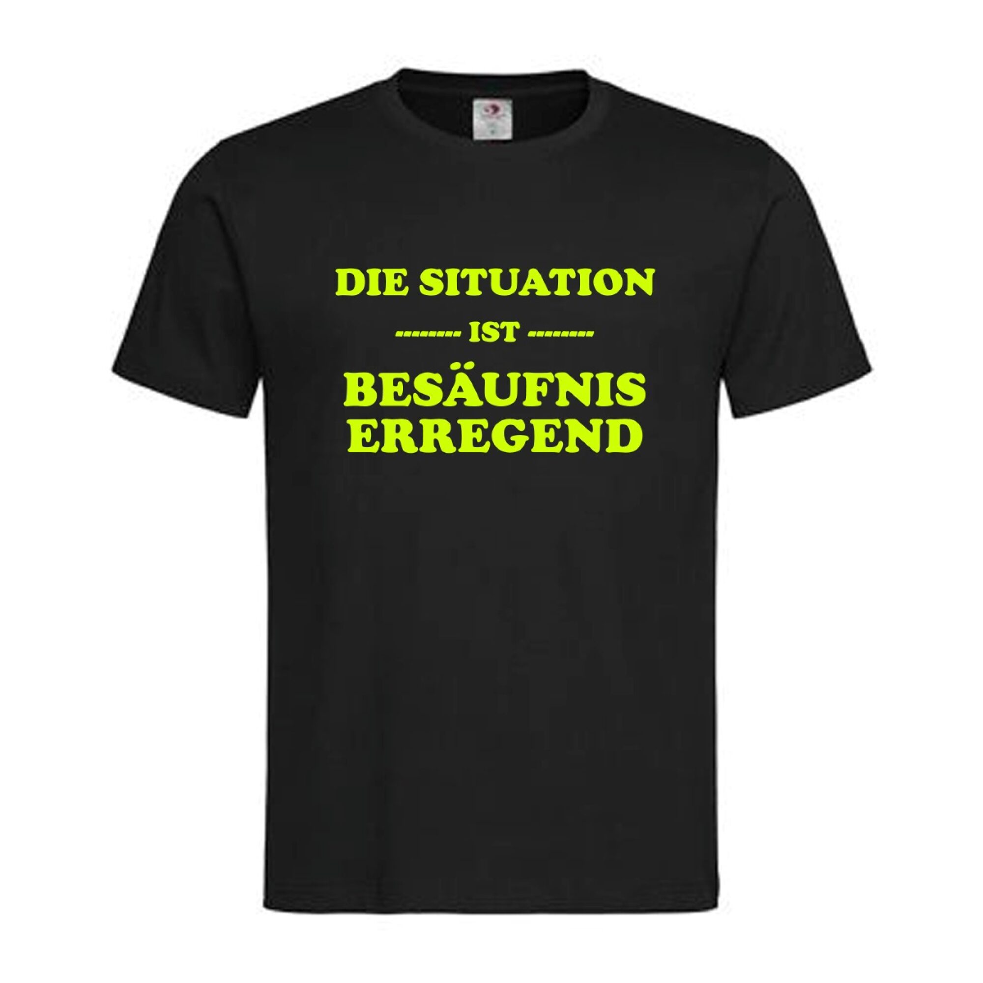 T-Shirt Spruch Besäufnis Herren – Die Situation ist Besäufnis erregend