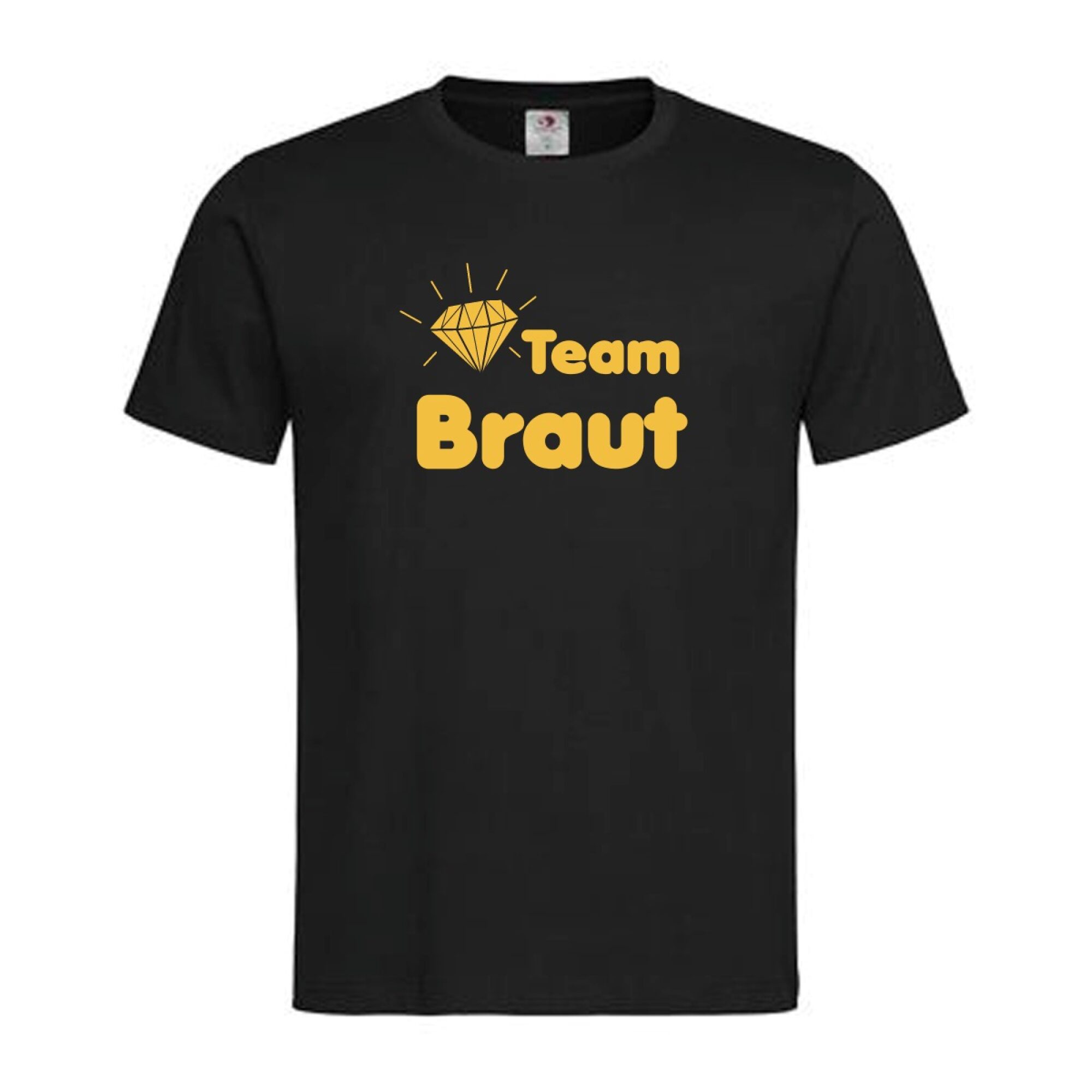 T-Shirt Poltern Team Braut – mit Diamant