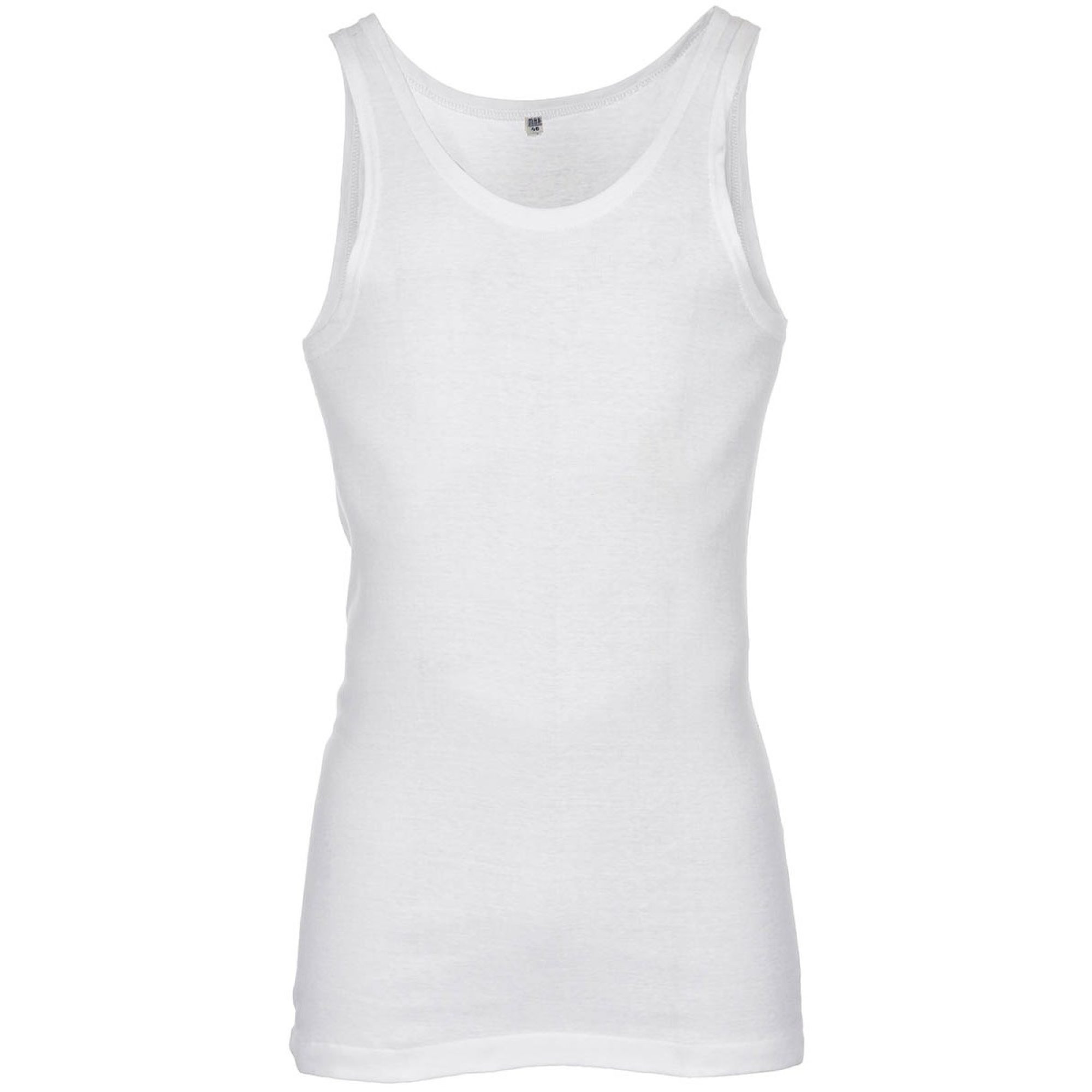 Schwed. Tank-Top,  weiß, neuw.,  Lagerspuren (10 Stück)