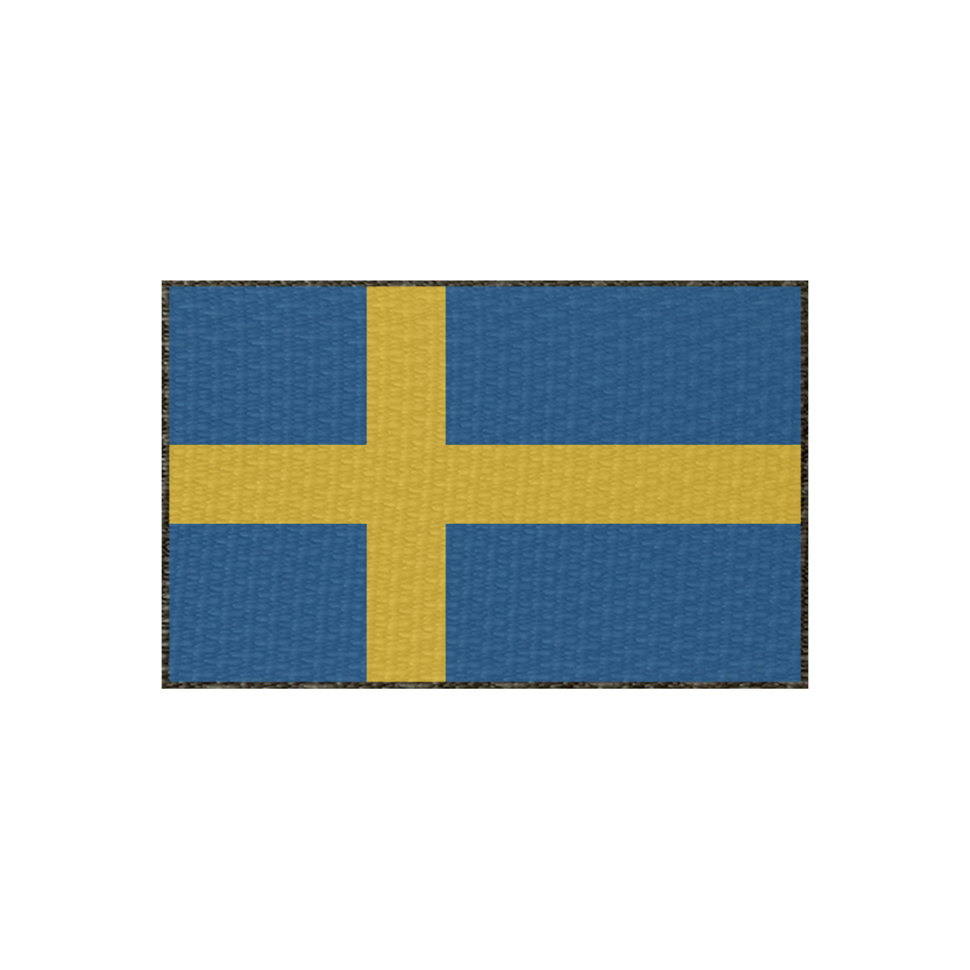 Patch Flagge Schweden 80x50mm, Klett