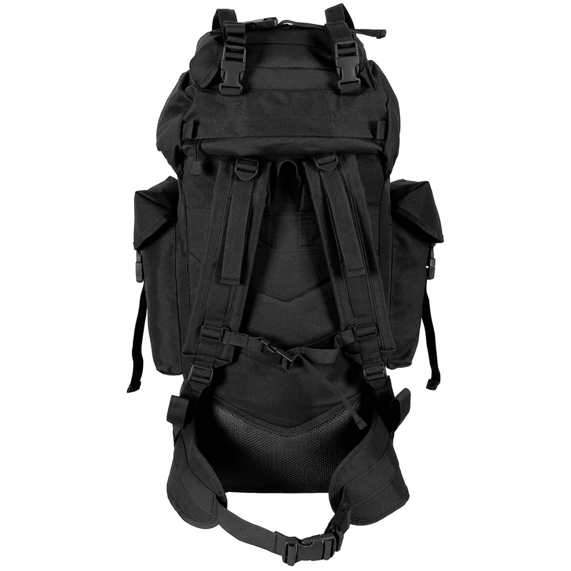 BW Kampfrucksack,  „MOLLE“, 65 l,  Alu-Aussteifung,  schwarz