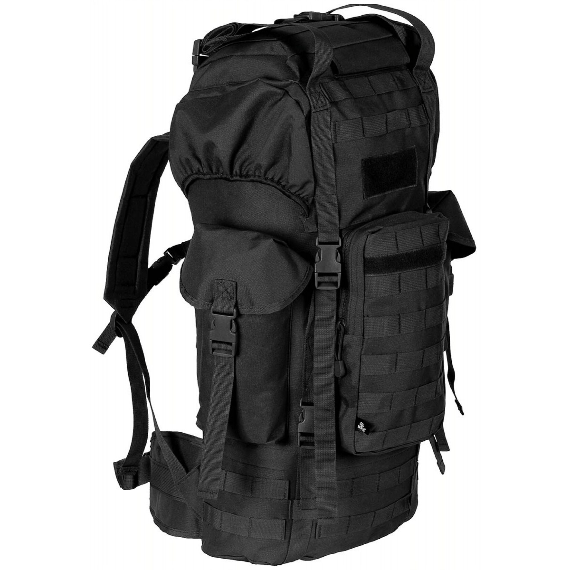 BW Kampfrucksack,  „MOLLE“, 65 l,  Alu-Aussteifung,  schwarz