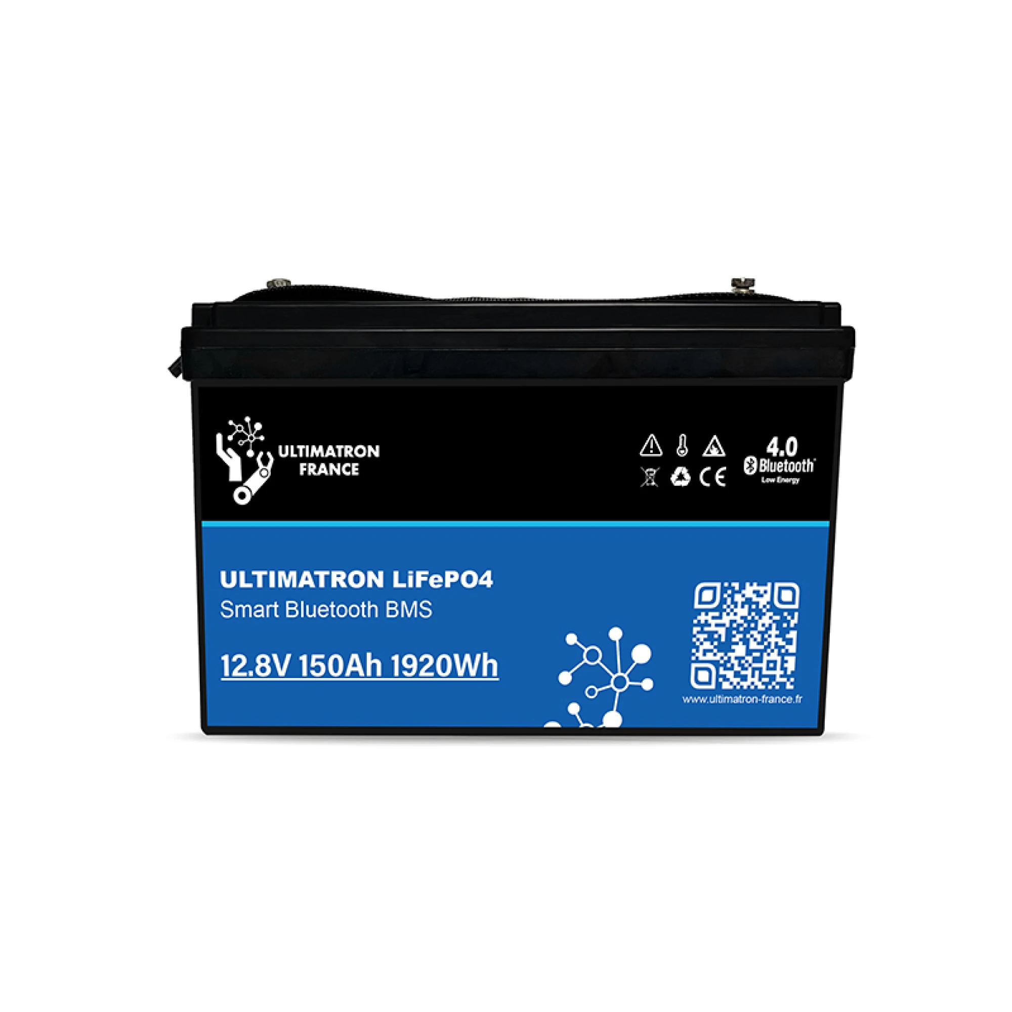 Ultimatron LiFePO4 12.8V 150Ah-PRO Lithium Batterie Smart BMS mit Bluetooth