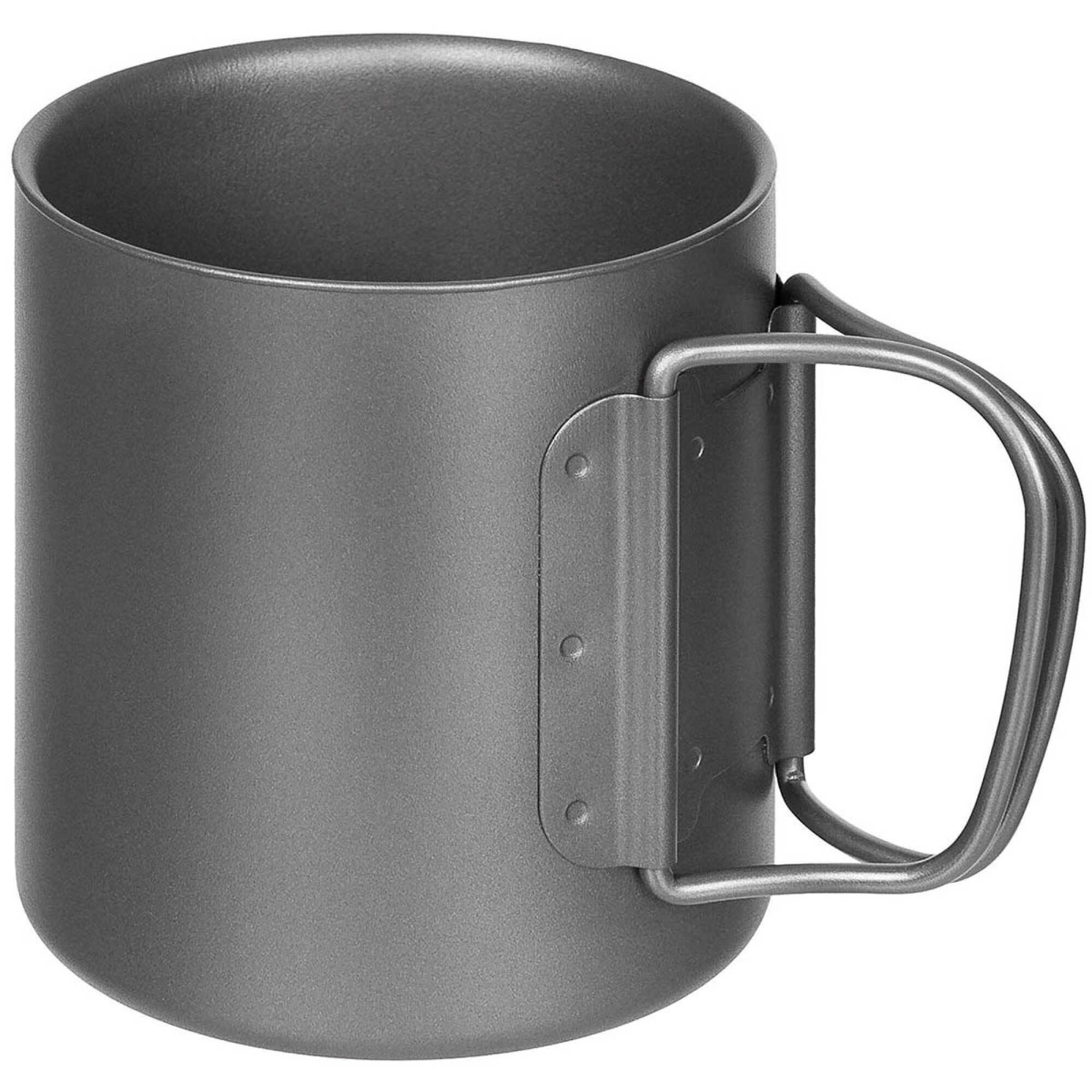 Tasse,  Titan,  Klappgriffe, doppelwandig,  ca. 300 ml