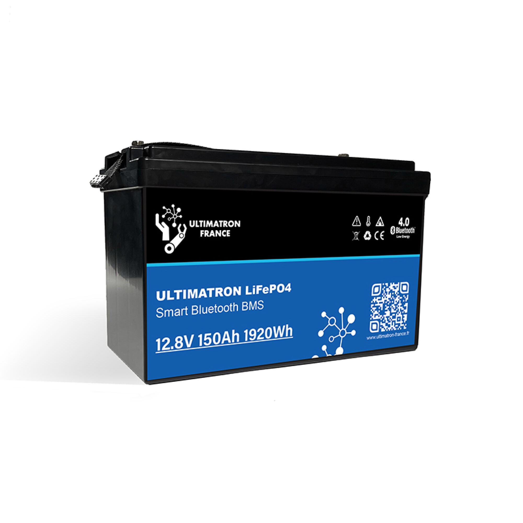 Ultimatron LiFePO4 12.8V 150Ah-PRO Lithium Batterie Smart BMS mit Bluetooth