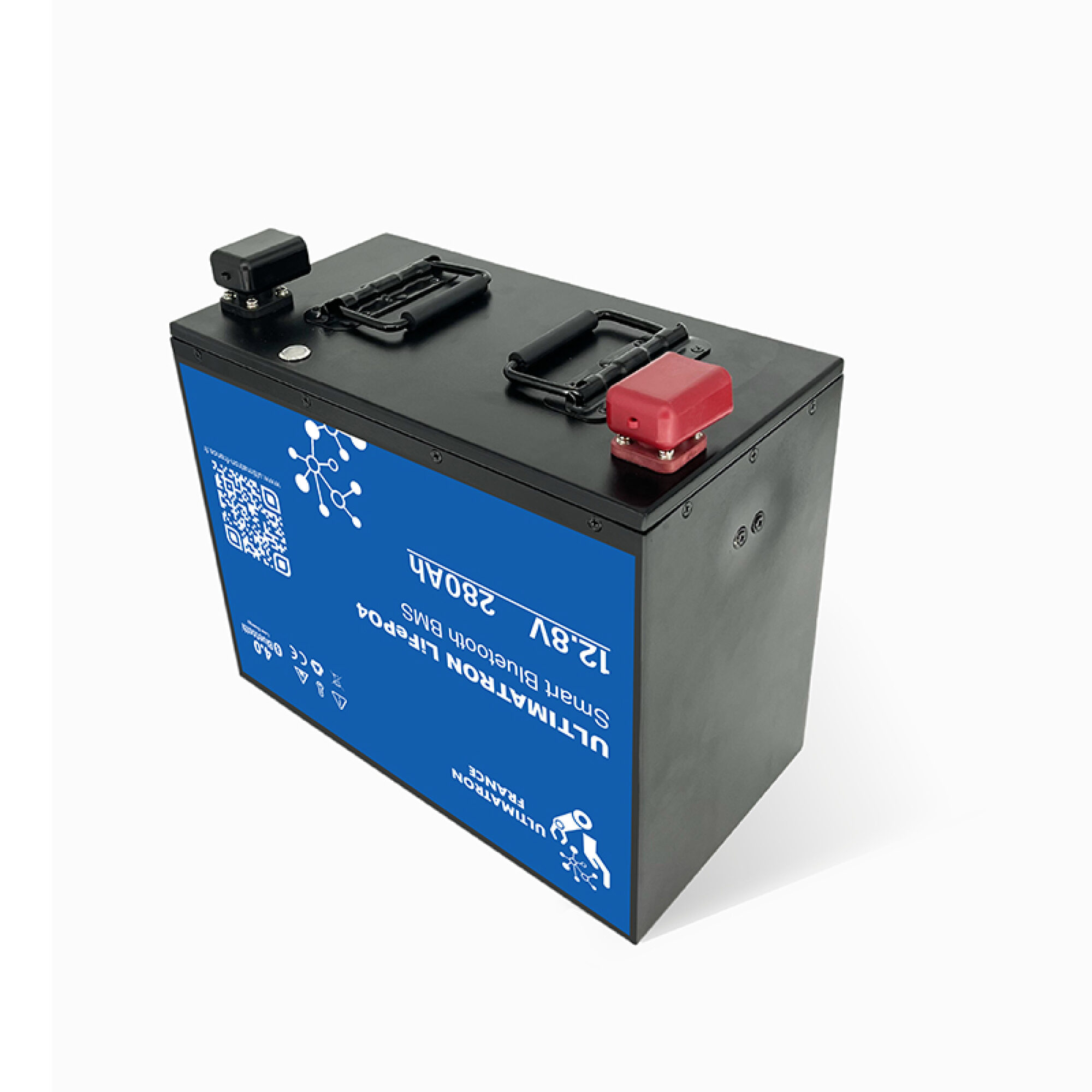 Ultimatron LiFePO4 Untersitz-12.8V-Heizung 280Ah Lithiumbatterie Smart BMS mit Bluetooth Wohnmobil Untersitzbatterie mit Heizung