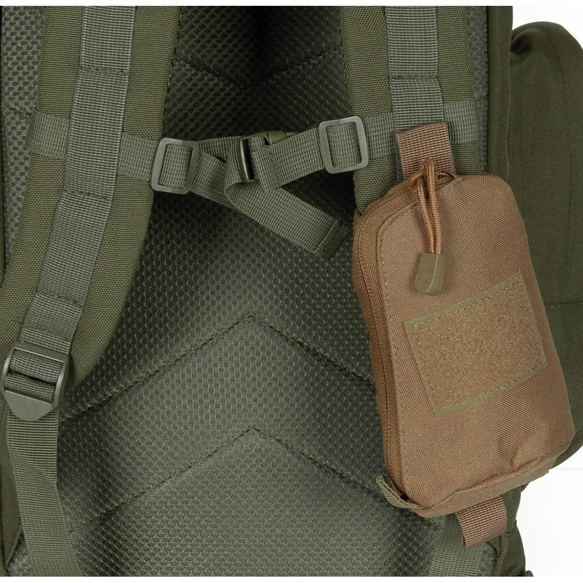 Tasche,  für Schultergurt, „MOLLE“,  coyote tan