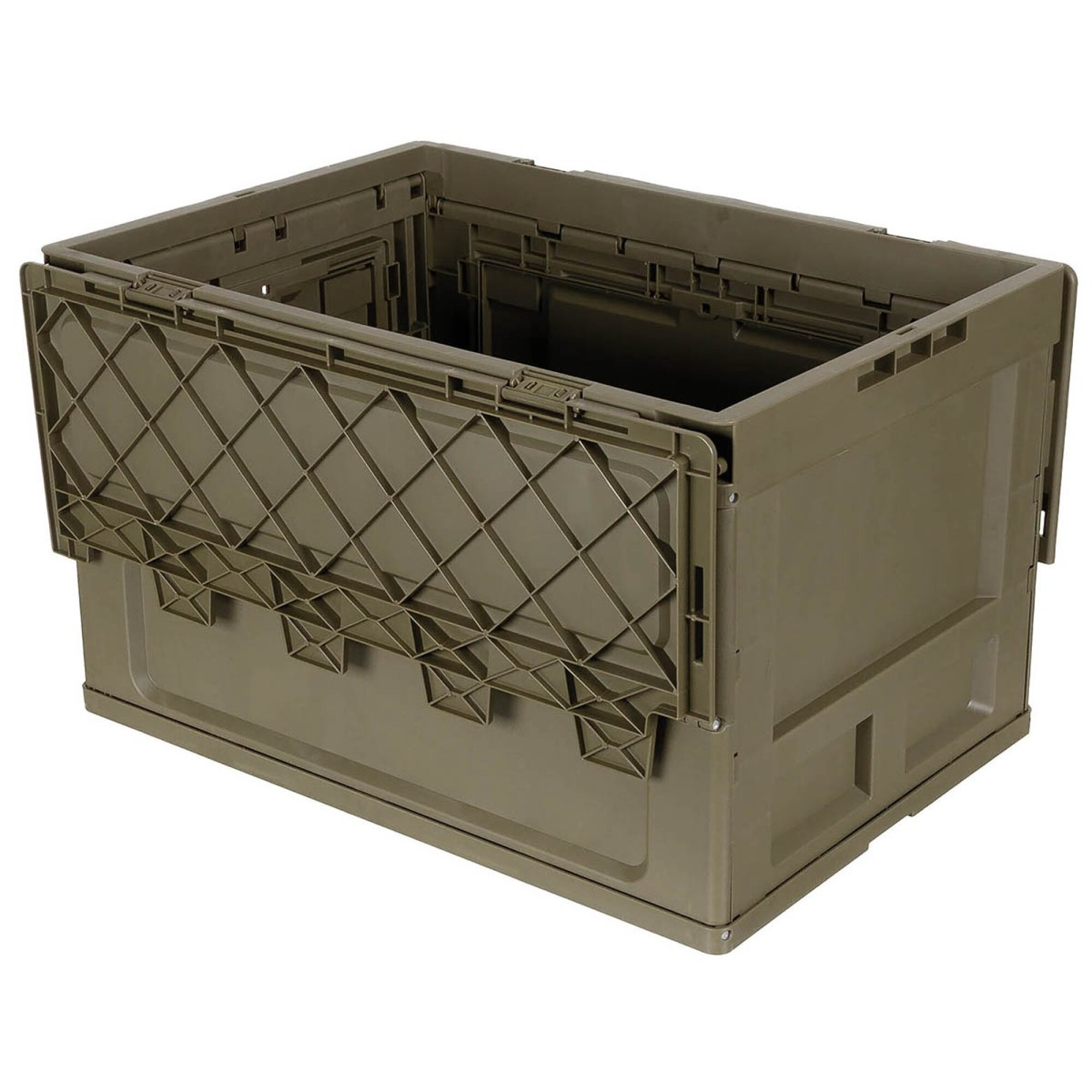 Box,  Kunststoff,  faltbar, 60 l,  oliv