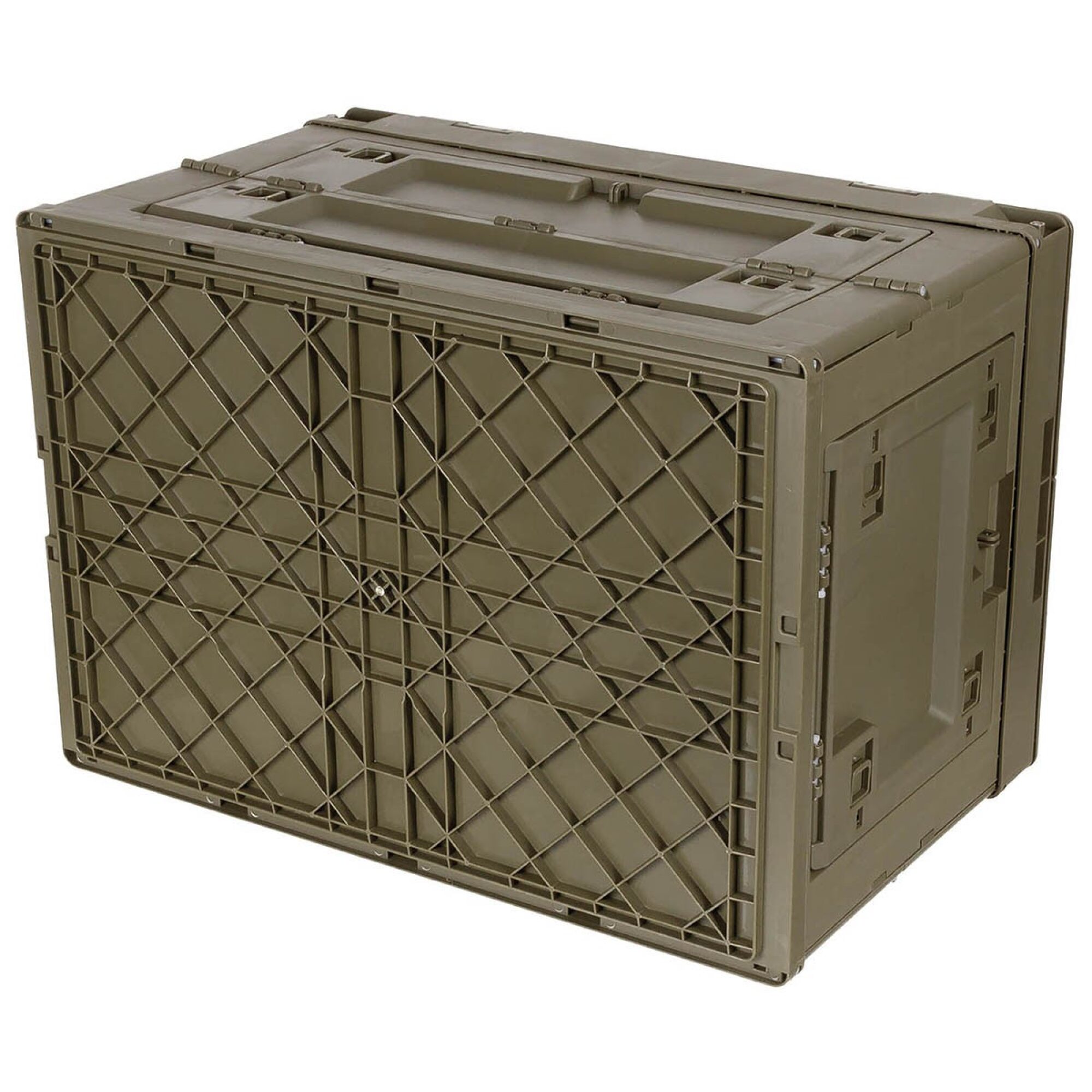 Box,  Kunststoff,  faltbar, 60 l,  oliv