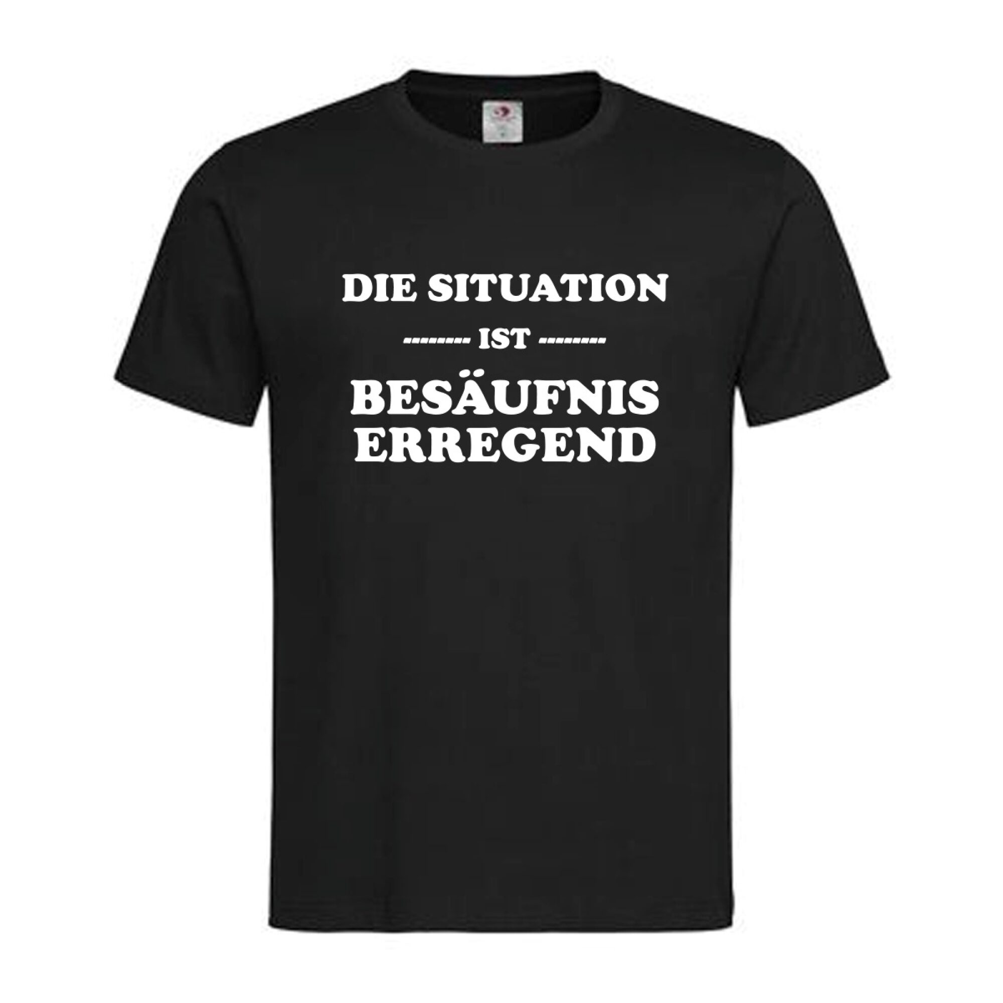 T-Shirt Spruch Besäufnis Herren – Die Situation ist Besäufnis erregend