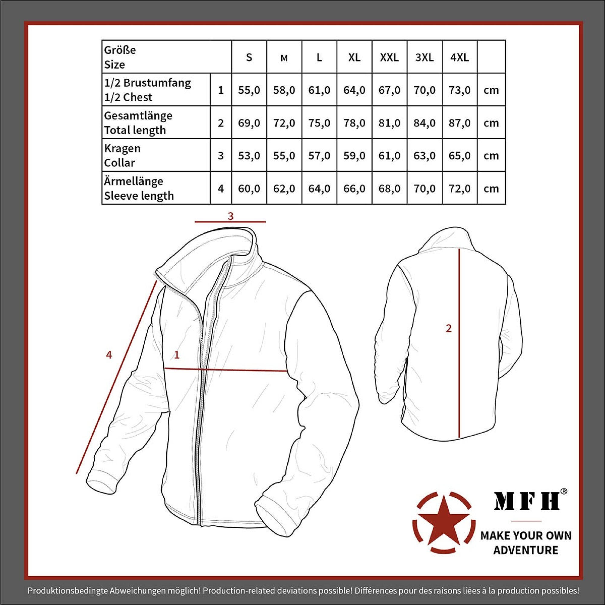 Fleece-Jacke,  „Combat“, M05 tarn