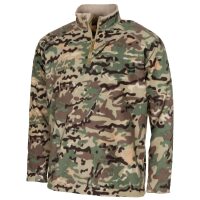 Shirt,  „Troyer“,  Microfleece, langarm,  op.-camo,  200 g/m²