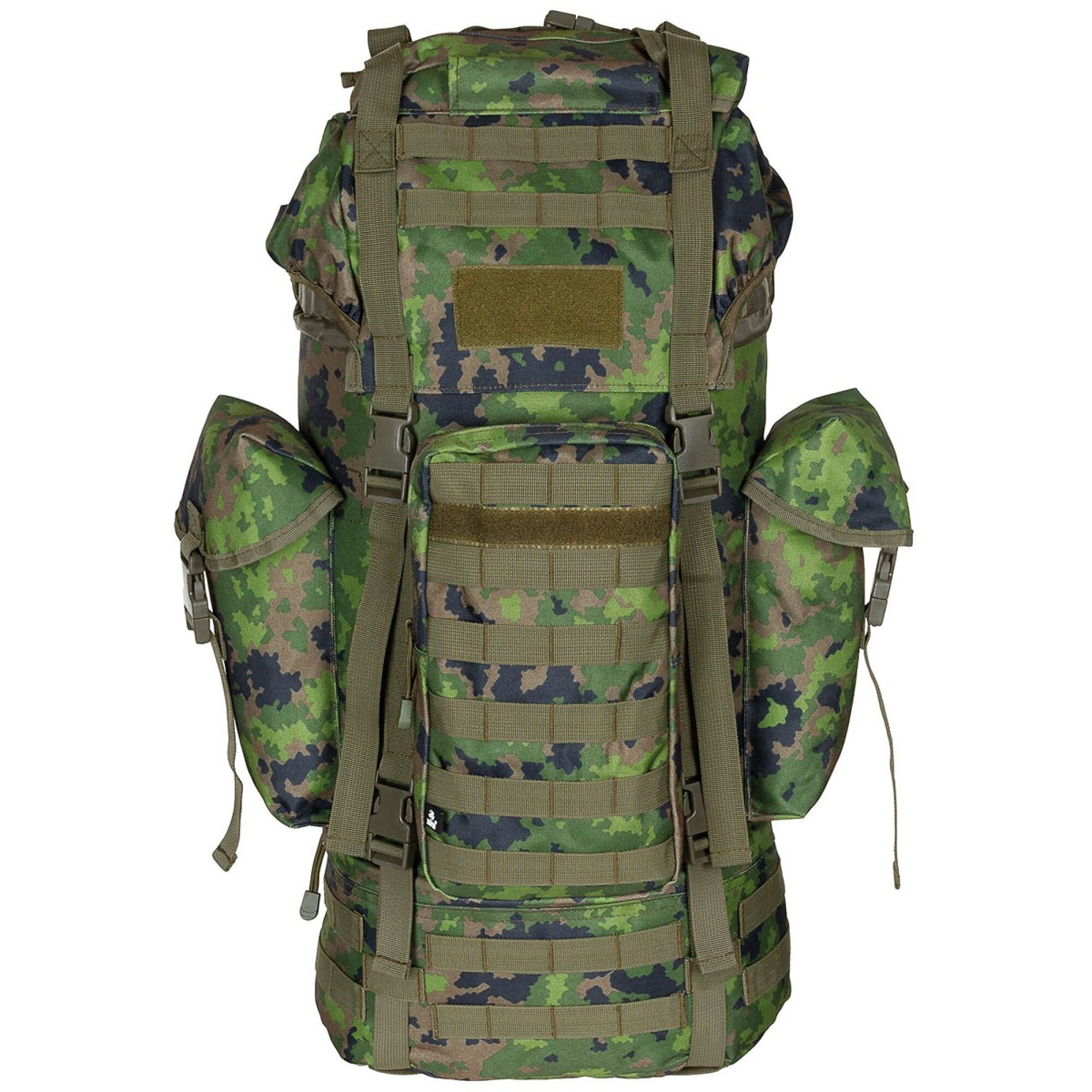 BW Kampfrucksack,  „MOLLE“, 65 l,  Alu-Ausst.,  M05 tarn