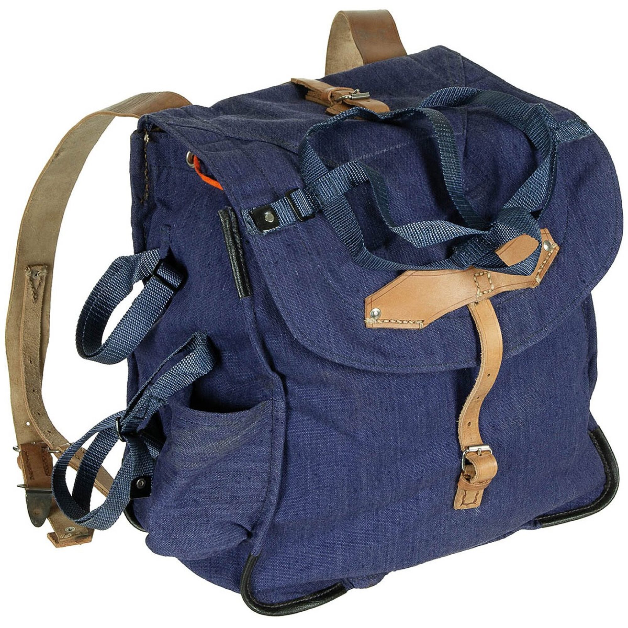 Rumän. Rucksack,  blau, neuw.,  mit Lagerspuren