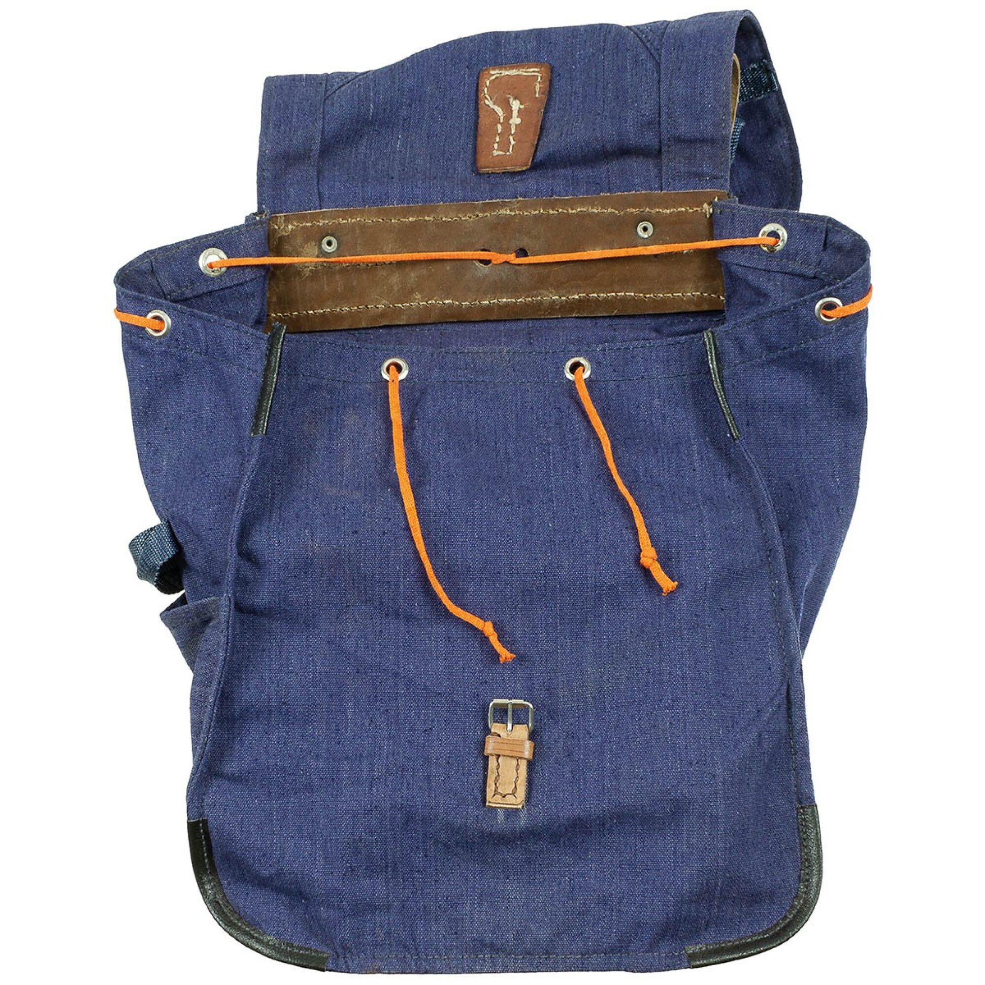 Rumän. Rucksack,  blau, neuw.,  mit Lagerspuren