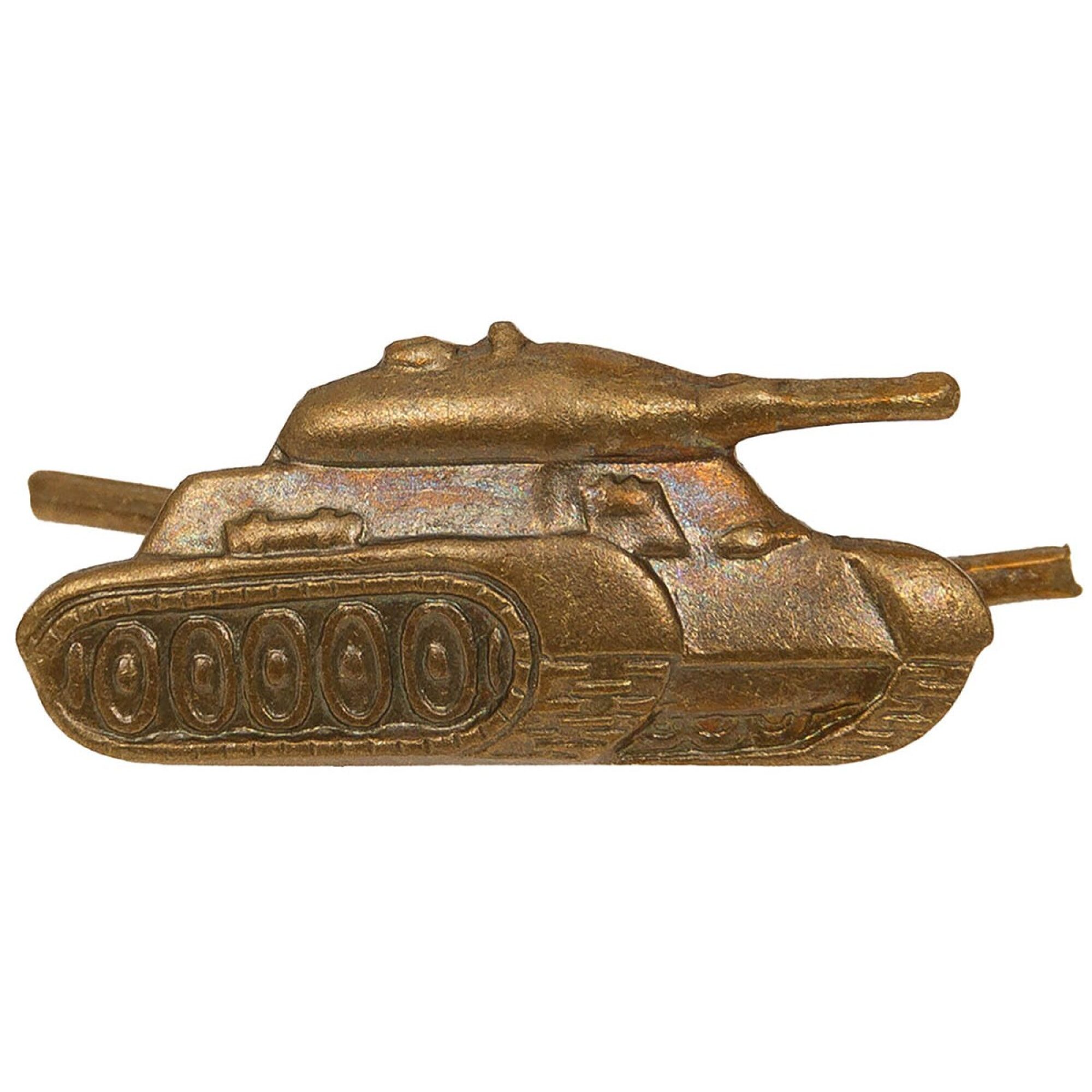 CZ/SK Metallabzeichen,  bronze, „Panzer“,  neuw. (10 Stück)