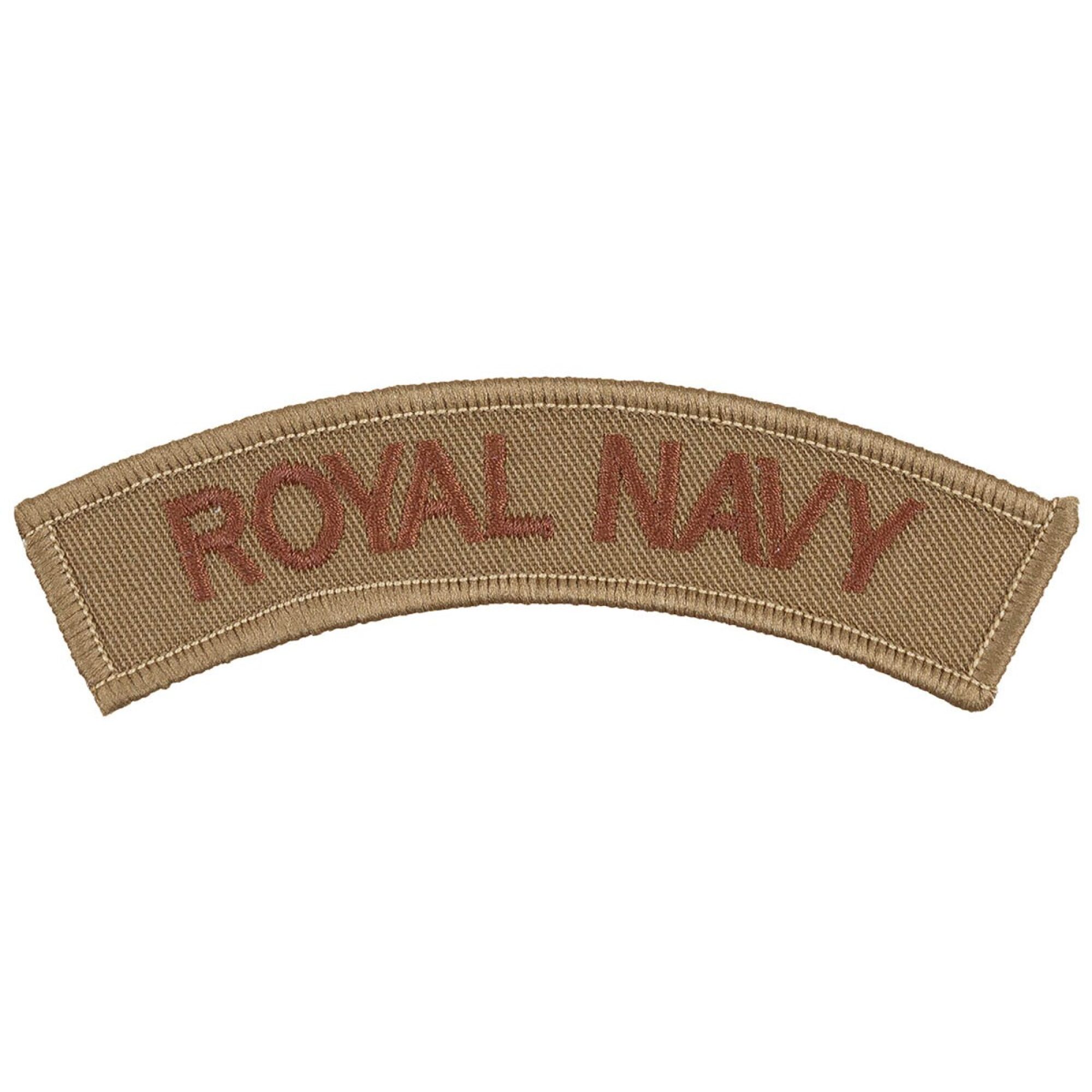 Brit. Stickabzeichen,  khaki, „ROYAL NAVY“,  neuw. (10 Stück)