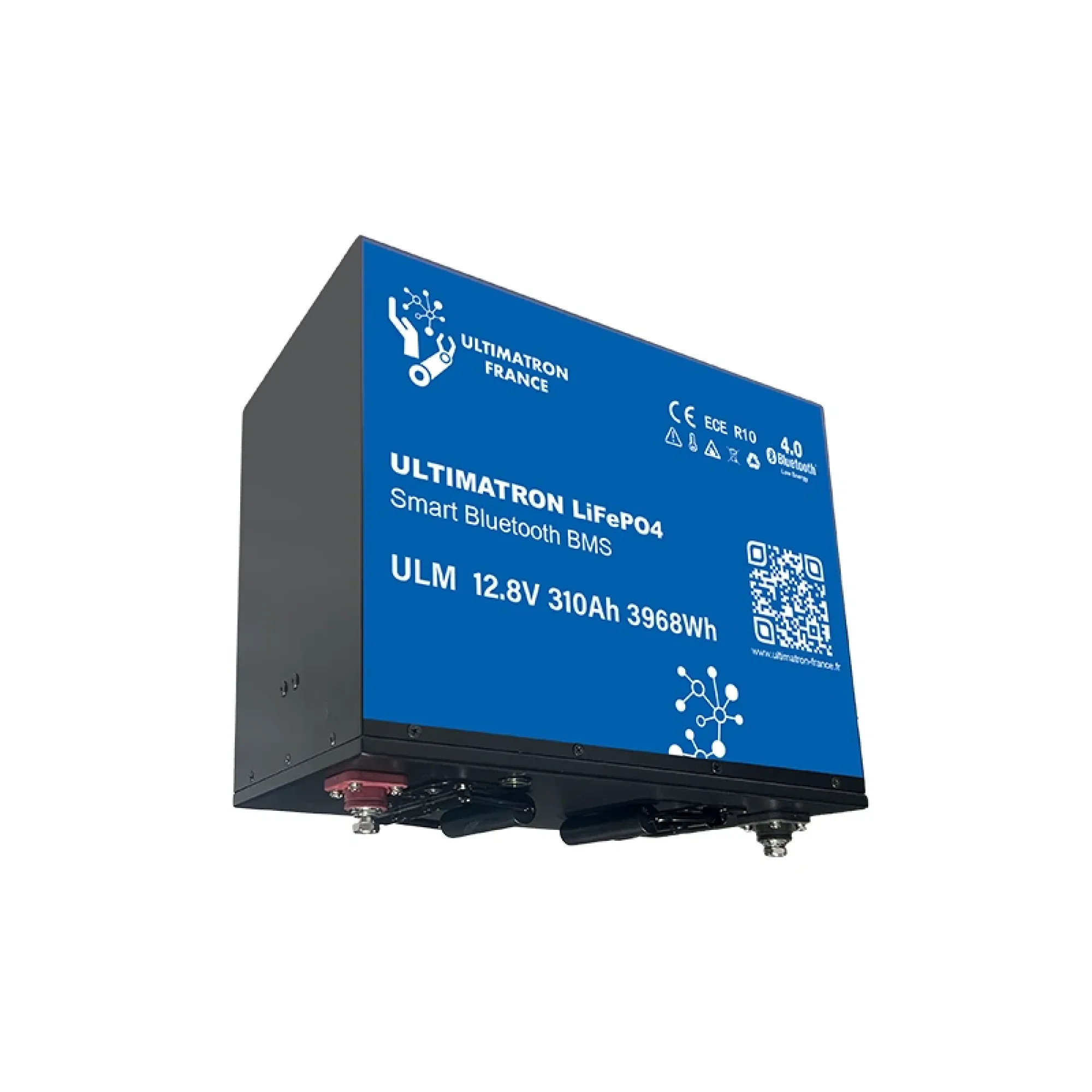 Ultimatron LiFePO4 Untersitz-12.8V 310Ah Lithium Batterie Smart BMS mit Bluetooth Wohnmobil Untersitzbatterie