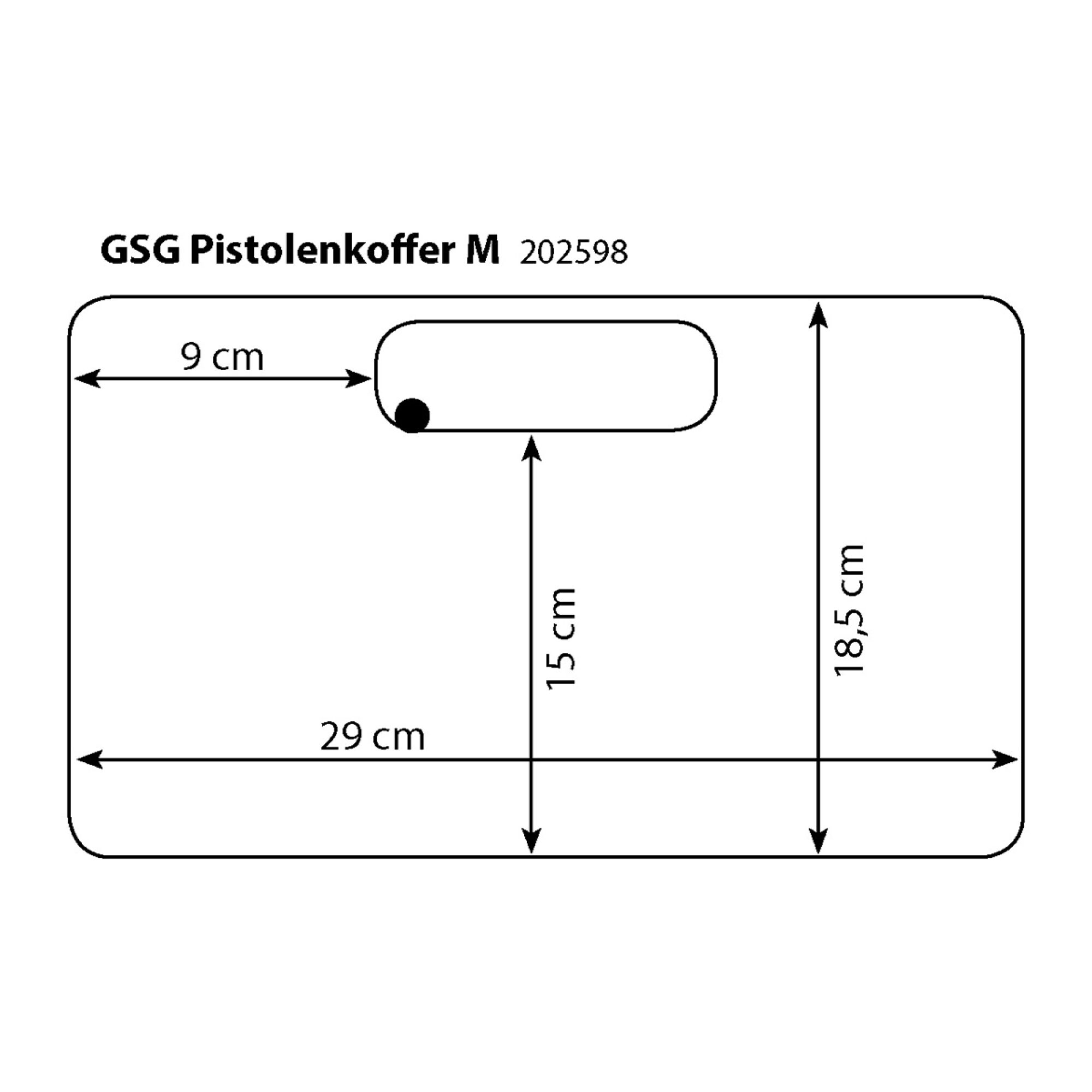 GSG Koffer Medium Schwarz