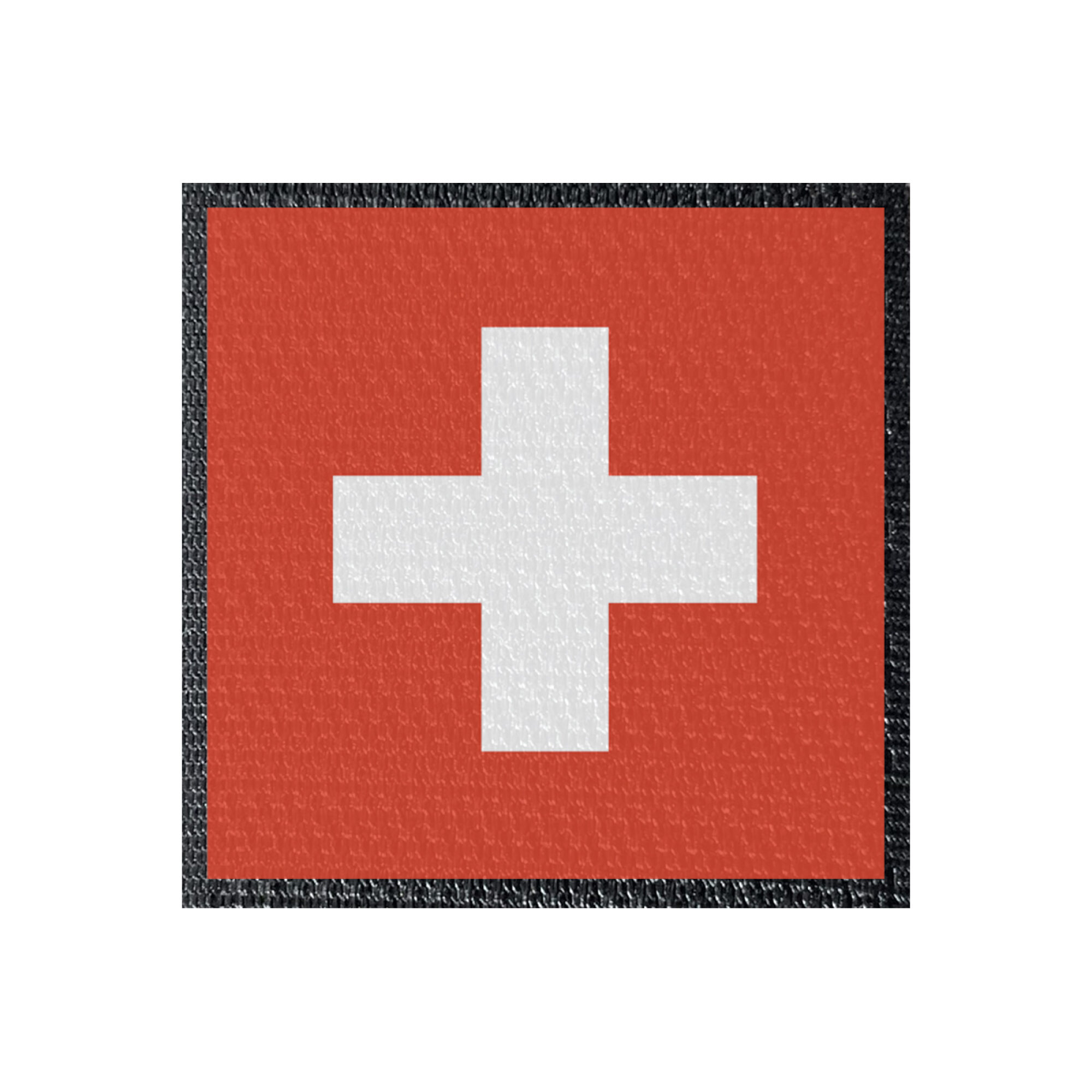 Patch Flagge Schweiz 50x50mm, Klett